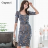Autumn High Waist Slim Decorative Belt Half Sleeve Simple Elegant
