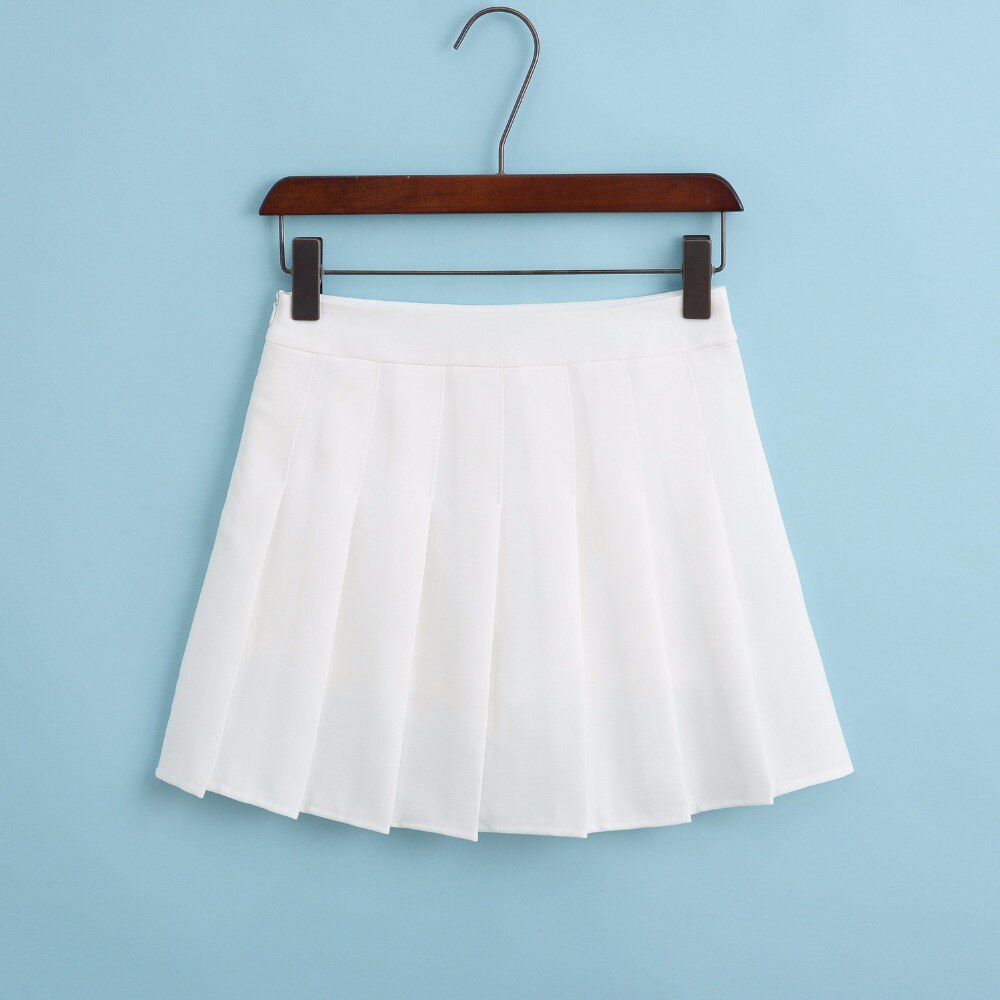19 New Arrival Young Pleated High Waist Mini Skirts Summer Sweet South Korean Student Skirt Japanese school uniform Hot sales 2 Young Pleated High Waist Mini Skirts Summer Sweet South Korean Student Skirt