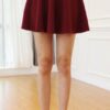 A-line Pleated Skirt Mini Summer Fashion Style Candy Color