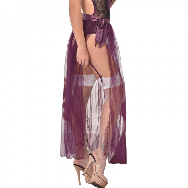 RS80272 Skirts Womens New Arrival Hot Sale Purple Transparent Skirt Solid Plus Size XL Sexy Skirts Womens 19 See Through 2 Elegant Purple Transparent Skirt - Unveil Your Unique Style