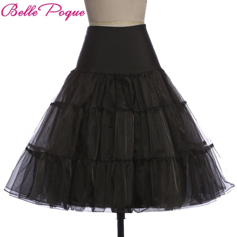 Tulle Skirts Women 18 Summer New Faldas Skirt Big Swing High Waist Saias Jupe Rockabilly Vintage Wiggle Skirt Petticoat