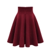 18 sexy retro women pleated skirt autumn and winter fashion high waist large size warm solid color skirt female