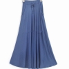 Plus Size XS-10XL Long Maxi Skirt With Big Hem Cotton Stretch Waisted Black Skirt