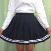 Japanese high school student girl cute kawaii classical pleated skirt