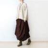 Plus Size Linen Skirts Pleated Pockets Casual Maxi Long Skirt