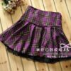 7 Colors Size S-XXXL Plus size High quality Preppy style students plaid mini skirts