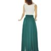 Elegant Chiffon Maxi Skirt – Pleated High Waist, XXS–10XL