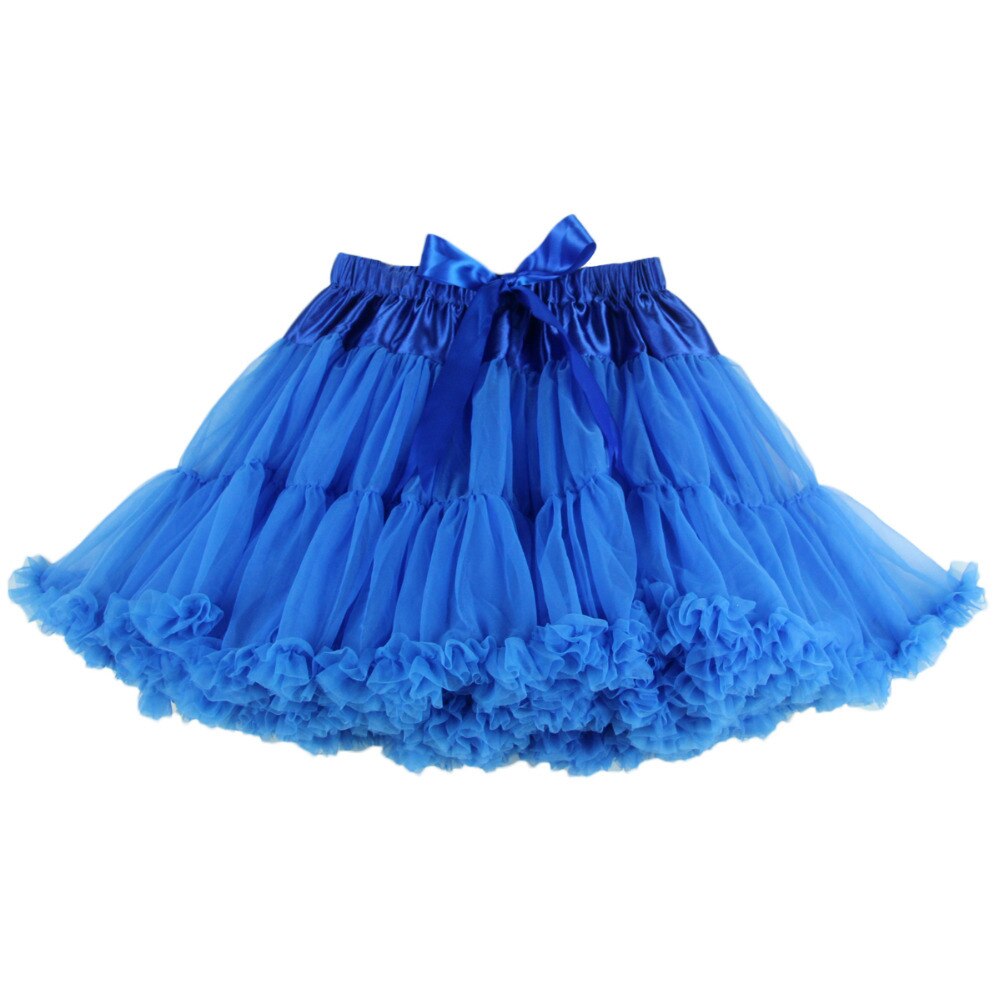 2pc Extra Fluffy Mini Skirt Girl Adult Women Pettiskirt Tutu 2 Layer ...