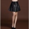 Svadilfari New 17 Female Mini Short Women 100% High Quality Genuine Leather Skirt Low