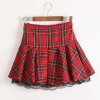 7 Colors Size S-XXXL Plus size High quality Preppy style students plaid mini skirts