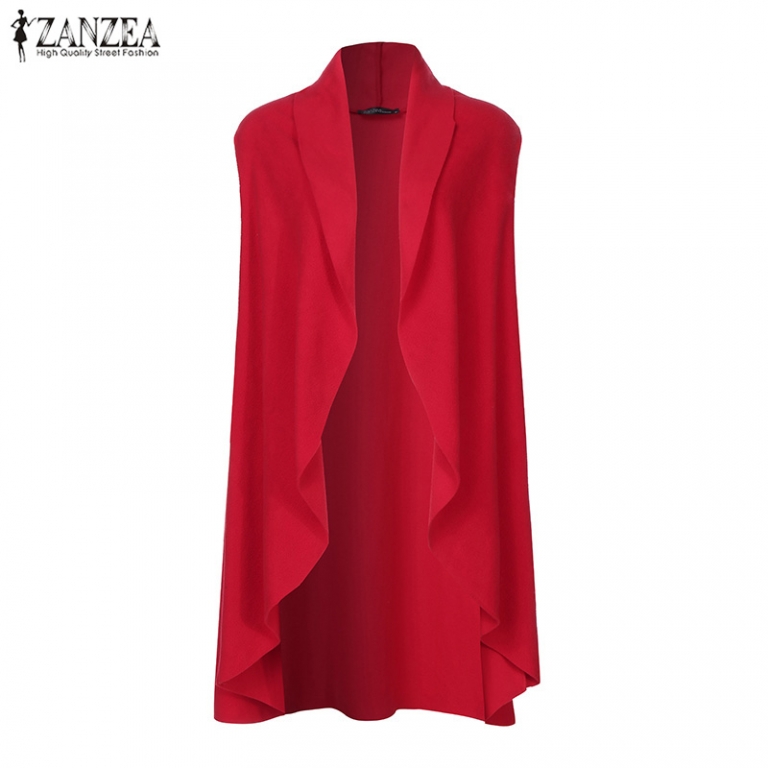 ZANZEA Women Vests Casual Loose Sleeveless Cardigan 2019 Fashion Chaqueta Mujer Plus Size Solid Coats Jackets Outwear Overcoats