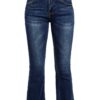 Chic and Casual Flare Jeans for Women – Versatile Mid-Waist, Calf-Length Trousers 👖
