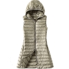 Hooded Spring Autumn Ultra Light Sleeveless Coat Plus Size