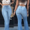 Flare Jeans Women ripped wide leg jeans Denim Trousers Vintage bell bottom jeans High Waist Pants ladies push up calca jeans