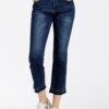 Chic and Casual Flare Jeans for Women – Versatile Mid-Waist, Calf-Length Trousers 👖