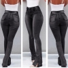 Sexy Slim Waist Skinny Flare Pants Jeans Tight Lady Mid Waist Lady Jeans Women Wide Leg Jeans Plus Size XXXL