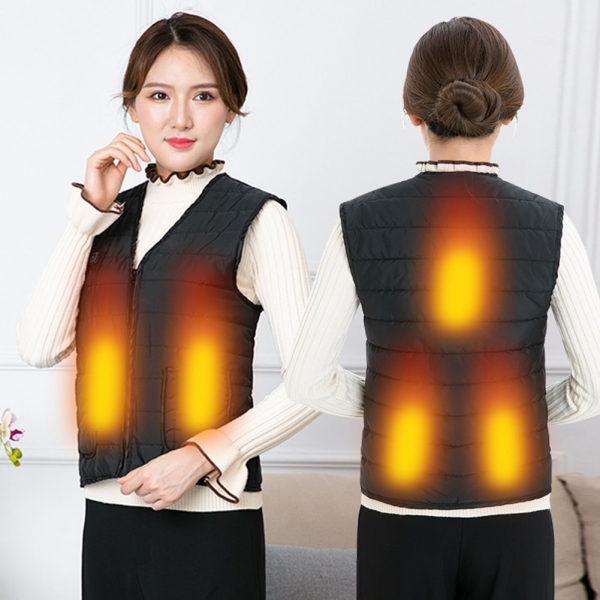 Men Women Outdoor USB Infrared Heating Vest Winter Flexible Electric Thermal Warm Jacket Clothing for Hiking Riding Sports 1 USB Infrared Heating Vest Winter Flexible Electric Thermal Warm Jacket