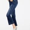 Chic and Casual Flare Jeans for Women – Versatile Mid-Waist, Calf-Length Trousers 👖