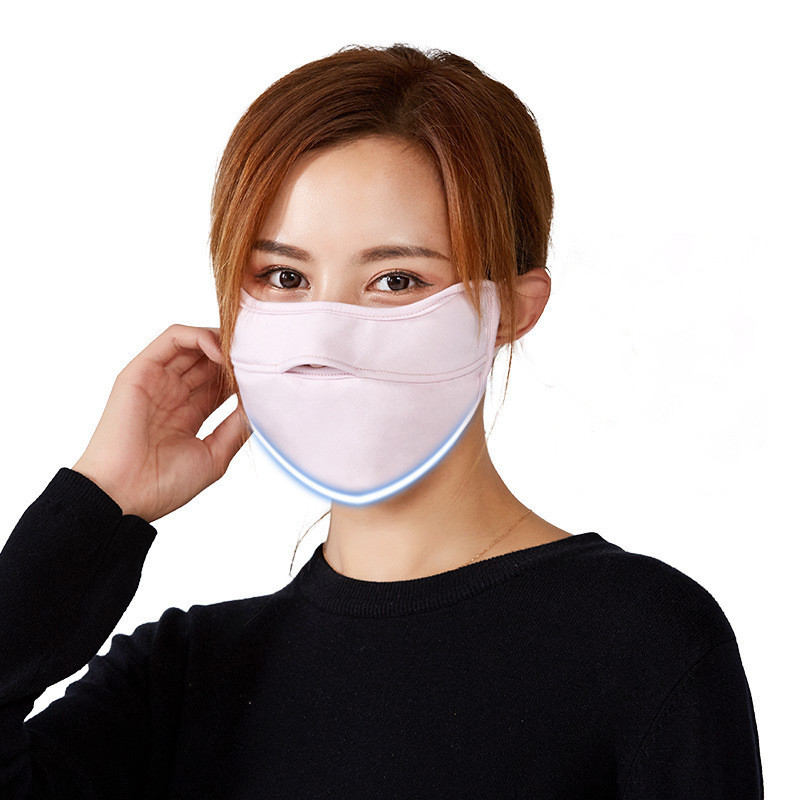 Unisex Reusable Face Mask Canbe Nose Exposed Design Anti Dust Smog Cold Proof Mouth Mask Breathable Washable Breathing Protector