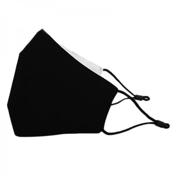 3Pcs/Set Adult Kids Black Cotton Face Mask Breathable Dustproof Adjustable Earloop Double Layer Washable 3D Mouth-Muffle 1 3Pcs/Set Grownup Youngsters Black Cotton Face Masks Breathable