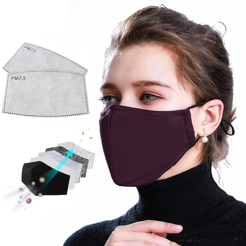 Dust Mask Cotton Face Mask PM2.5 Activated Carbon Mask Washable And Reusable Lot Antivirus And Antibacterial
