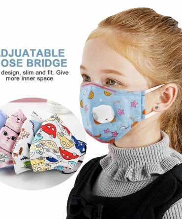 Children Mask With Breath Design Replaceable Filter Mouth Mask Kids Face Mask