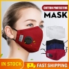 Respirator Masks Washable Reusable Cotton Face Masks With Respiration
