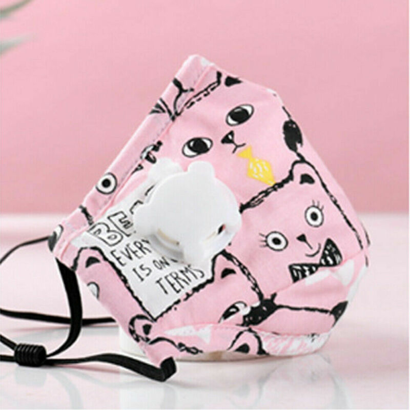 Children Mask With Breath Design Replaceable Filter Mouth Mask Kids Face Mask 3