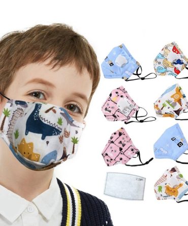 1PC Children Mask With Breath Design Replaceable Filter Anti Dust Mouth Mask PM2.5 Respirator Kids Face Mask