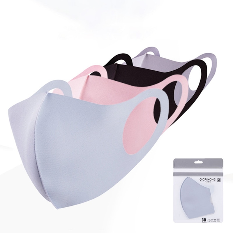 Spring Summer Washable Ice Silk Cotton Face Mask Air Pollution Sun UV Protection Anti Flu Dust Breathable Cool Outdoor Mask 1