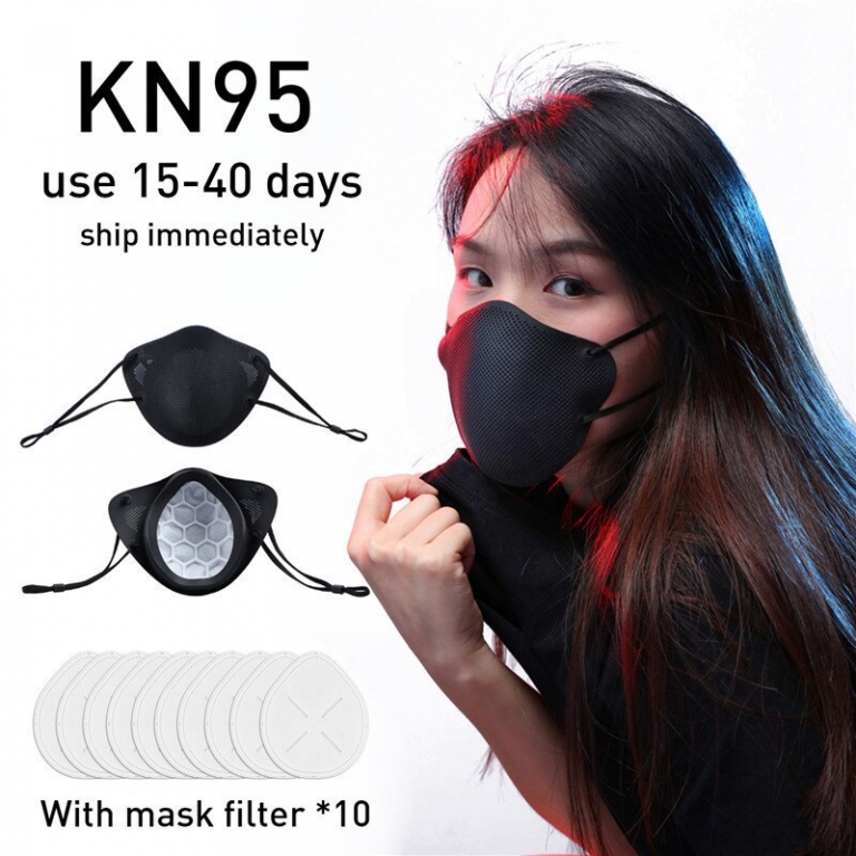 KN95 Mask PM2.5 Mouth Mask Oral And Nasal Isolation Design N95 Anti-dust Masks Activated Carbon Dustproof Safety Face Mask