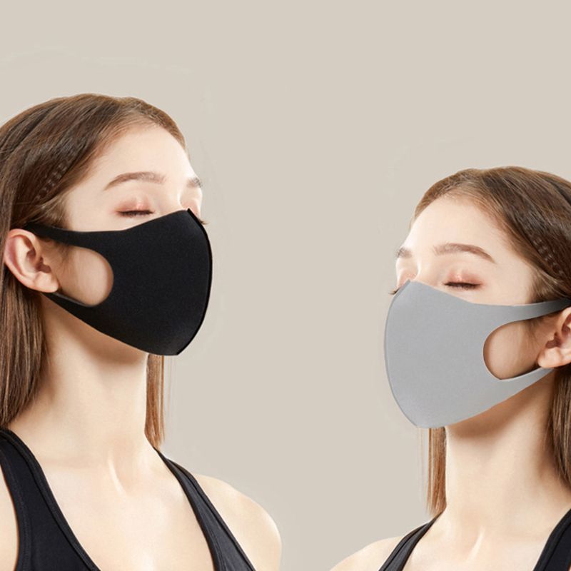 3Pcs/Set Unisex Elastic and three-dimensional 3D design Mouth Mask Dustproof Washable Face Cover Mouth-muffle Earloop