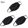 Respiratory Safety with 3PCS Anti-Dust Washable Cotton Face Masks - Stylish, Reusable, and Unisex in Black
