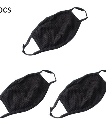 3PCS Anti-dust Mouth Masks Washable Reusable Cotton Face Mask Respirator Black Mouth-muffle Dustproof Face Cover
