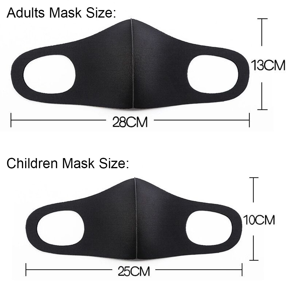 Cotton Face Masks Anti Pollution PM2.5 Anti-dust Masks Breathable Unisex for Children Kids Adults Mouth Cover Washable Reusable 3