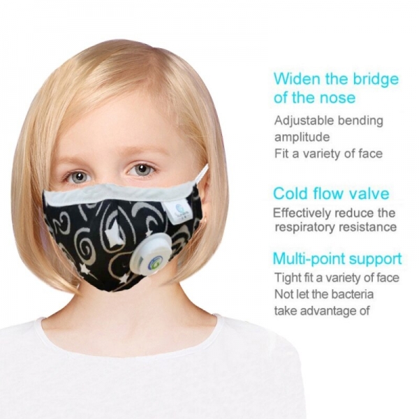 Children Mask With Breath Design Replaceable Filter Anti Dust Mouth Mask PM2.5 Respirator Kids Face Masks in stock DER BreathEasy Kids Face Masks with Replaceable PM2.5