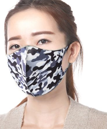 3Pcs Washable Reusable Anti-dust Mouth Face Masks Camouflage Sponge Mask Anti Cold Mask Humanized Design