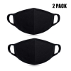 Adjustable Anti Mud Face Mouth Masks Black Cotton Face Masks