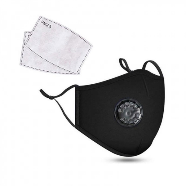 Protective Cotton Face Mask with PM2.5 Activated Carbon Filter - Breathe Safely and Stylishly
