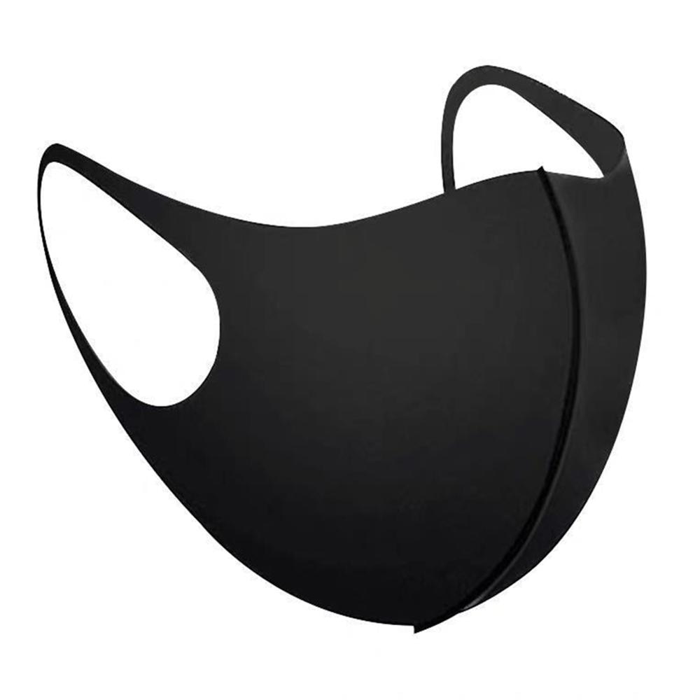 Cotton Face Mask breathable Stretchable Ear Loops Protection Dustproof Washable and Reusable Black Durable And Wear-resistant 3