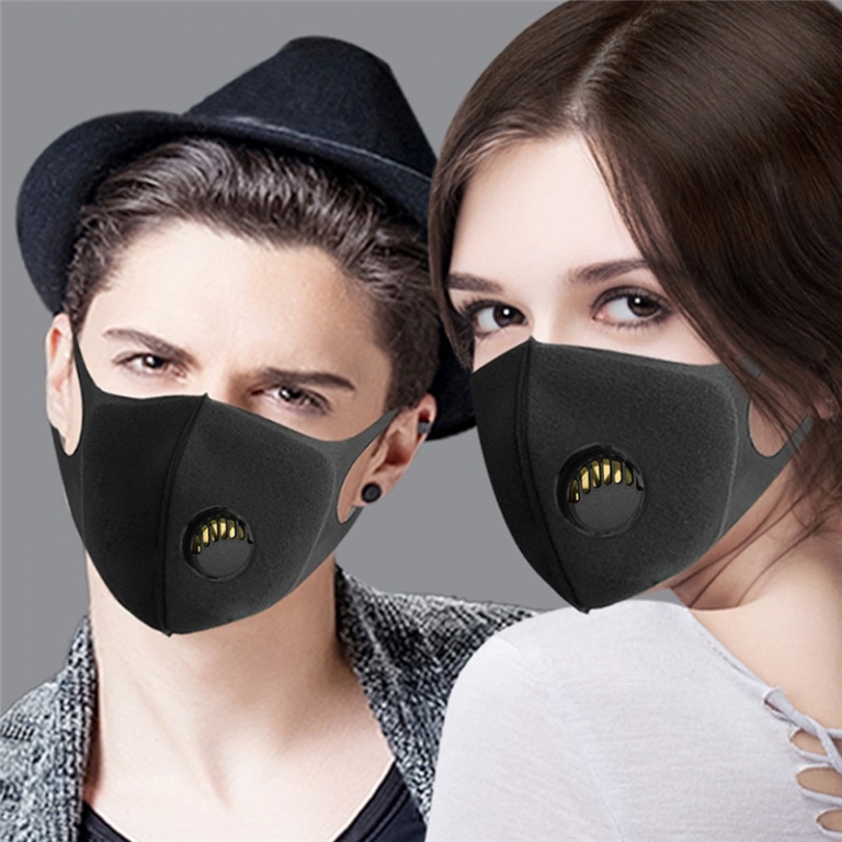 Reusable Mouth Mask Face Mask Washable Dust Proof Black Face Mask Breathable Super Soft Fashion Design Anti Dust Mask