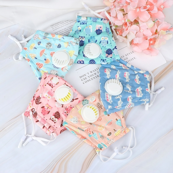 3pcs PM2.5 Mouth Mask Kids Activated Carbon Cartoon Children Mask Anti Dust Mouth-muffle Respirator Cotton Face Masks 1 3pcs PM2.5 Mouth Masks Children Activated Carbon Cartoon