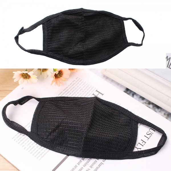 3PCS Anti-dust Mouth Masks Washable Reusable Cotton Face Mask Respirator Black Mouth-muffle Dustproof Face Cover 3 Respiratory Safety with 3PCS Anti-Dust Washable Cotton Face Masks - Stylish, Reusable, and Unisex in Black