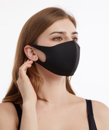 Washable Dust Proof Black Face Mask Breathable Super Soft Fashion Design Windproof Mouth-muffle Reusable Face Masks
