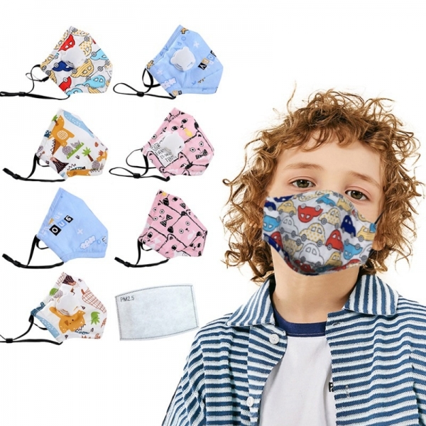 8PCS Children Mask With Breath Design Replaceable Filter Anti Dust Mouth Mask PM2.5 Respirator Kids Face Mask 1 8PCS Children Mask With Breath Design Replaceable Filter Anti Dust Mouth Mask PM2.5 Respirator Kids Face Mask