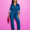Summer fashion style regular women plus size jeans overalls