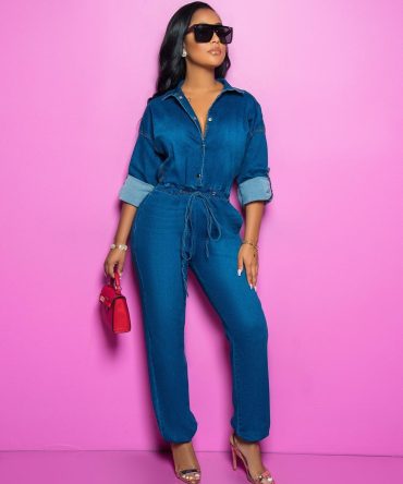 Summer fashion style regular women plus size jeans overalls