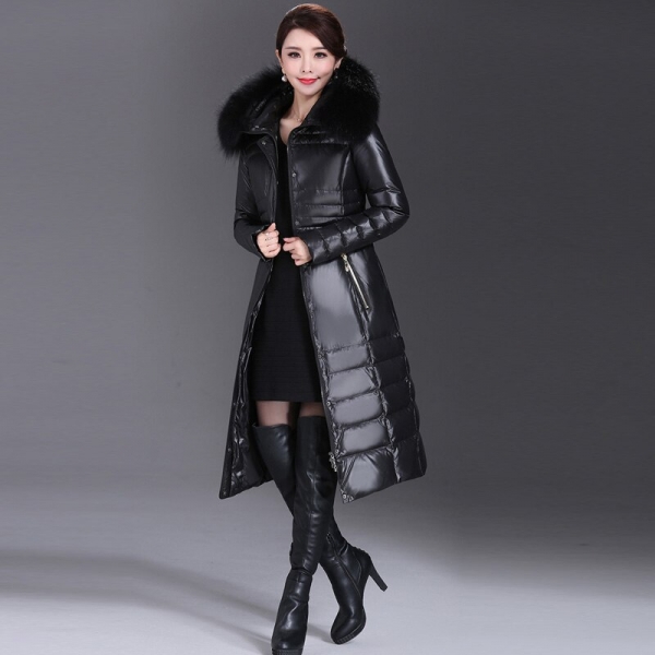 Elegance in Every Flurry: AYUNSUE Winter Duck Down Jacket with Real Fur Collar! ❄️