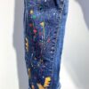 Traditional Style Designer Denims ladies/Males Straight Darkish Blue