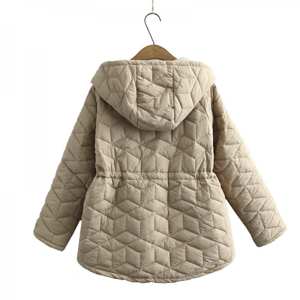 2020 New Winter Coats For Woman Plus Size Hooded Drawstring Waist Casual Parka Jacket Women Women's Jacket 2 New Winter Coats For Women - Stay Warm in Style with BISENMADE's Hooded Parka Jacket